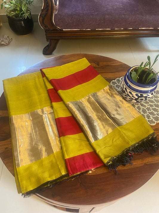 Maheshwari Silk cotton Top and dupatta set Zari pattern