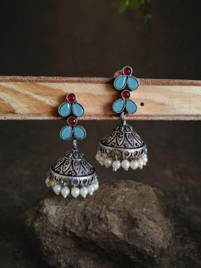 Brass Jhumka earring