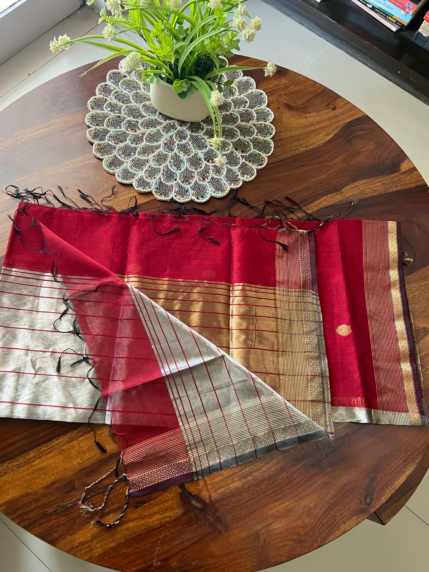 Maheshwari silk cotton dupatta (Made to Order)