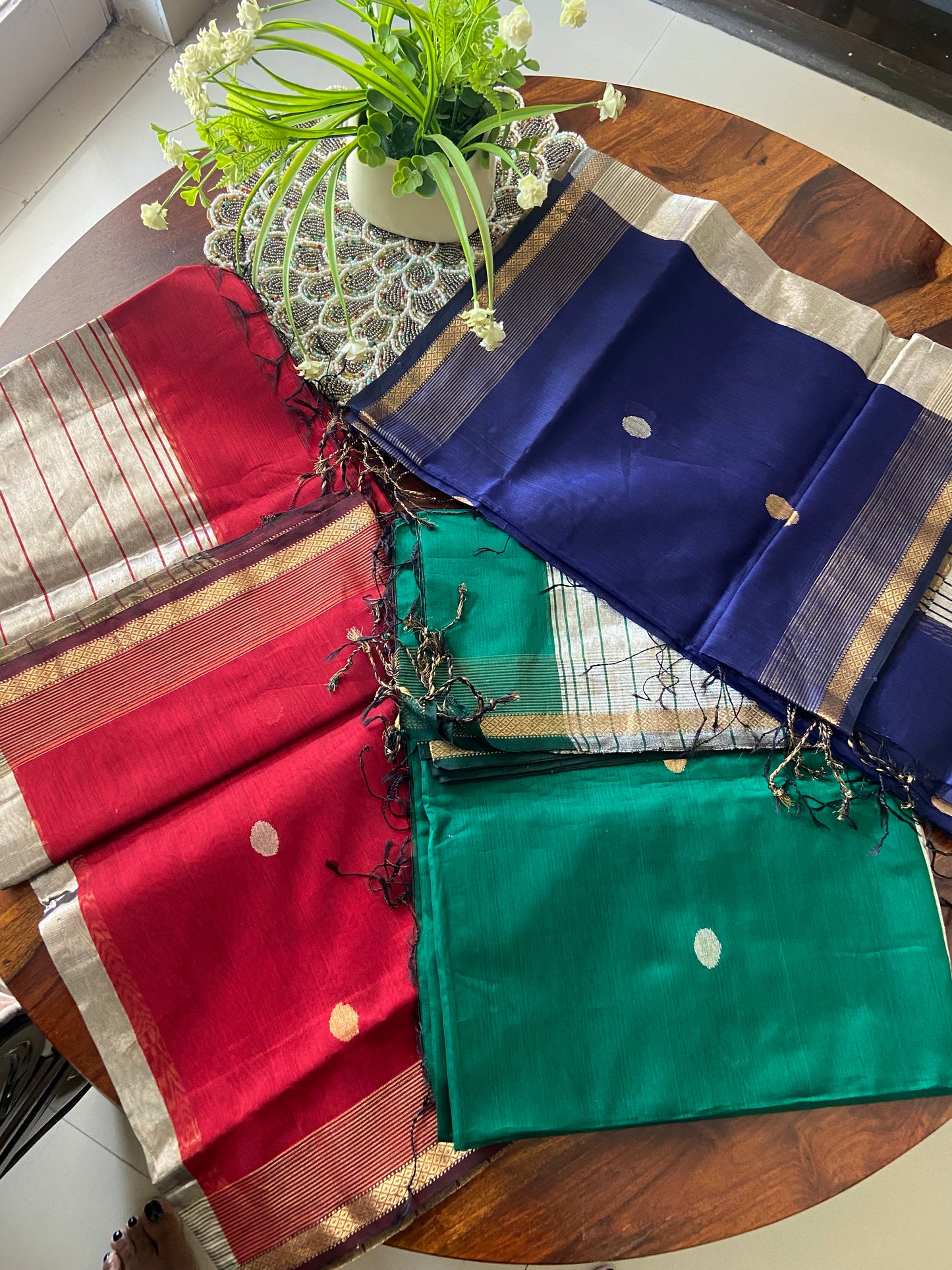 Maheshwari silk cotton dupatta (Made to Order)