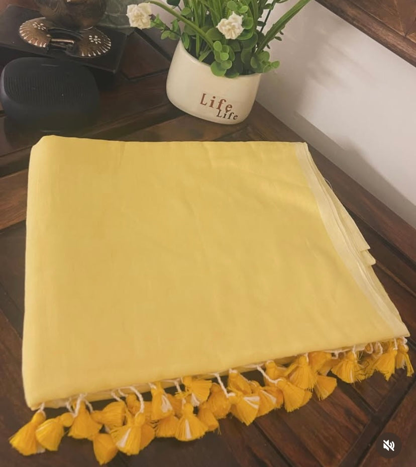 Mul Mul handloom cotton saree