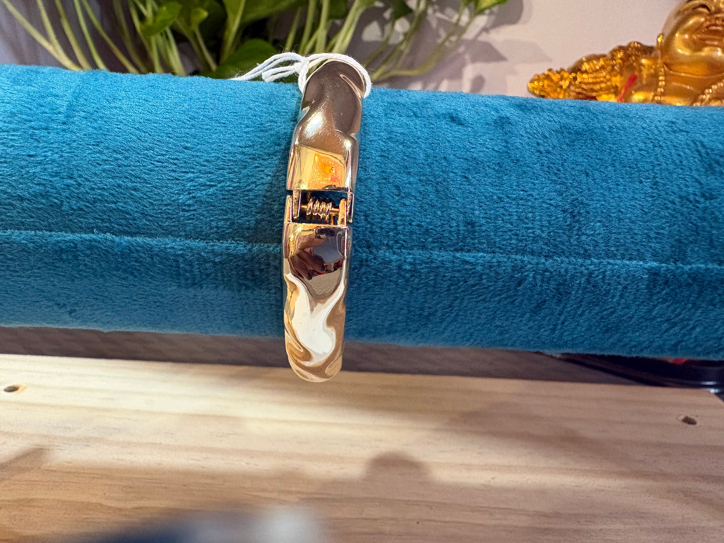 Golden bangle bracelet