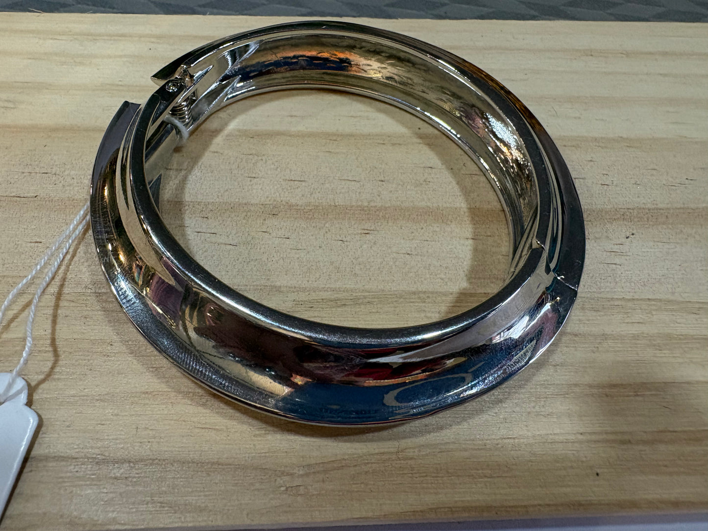Silver bangle bracelet