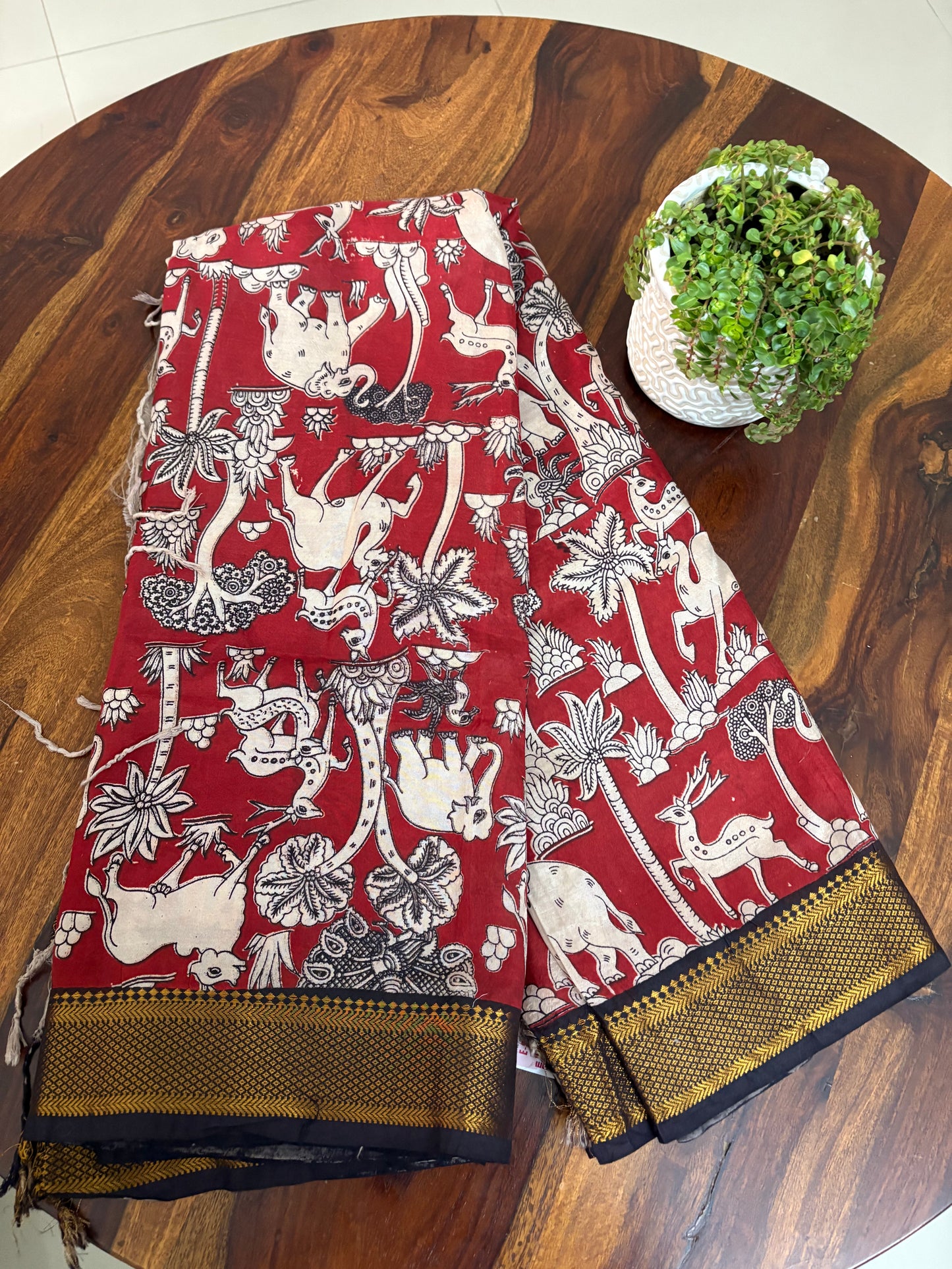 Kalamkari chennuri silk saree