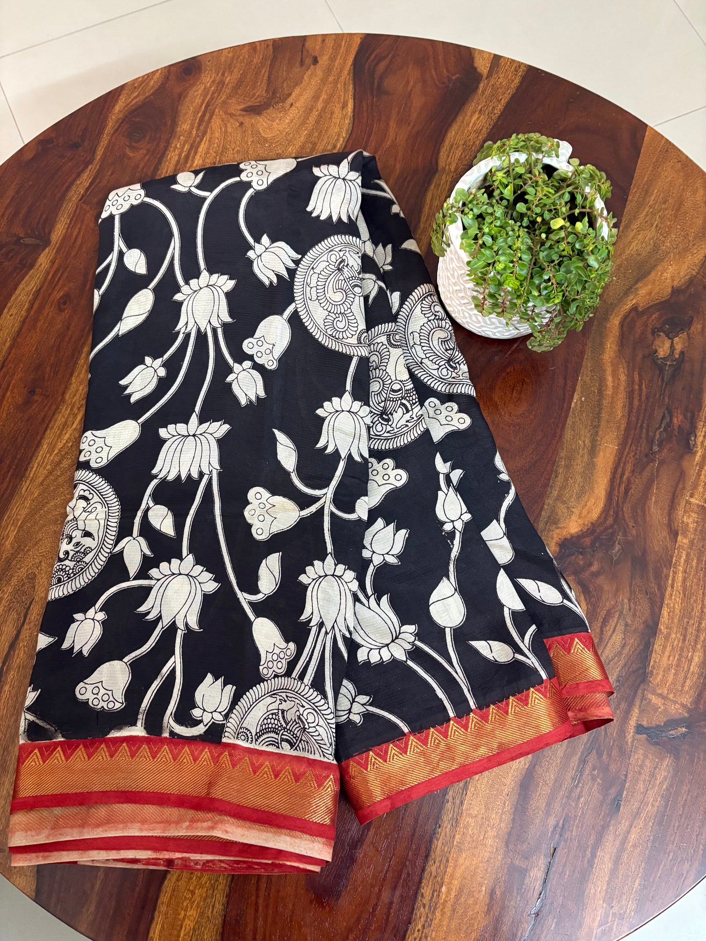 Kalamkari chennuri silk saree