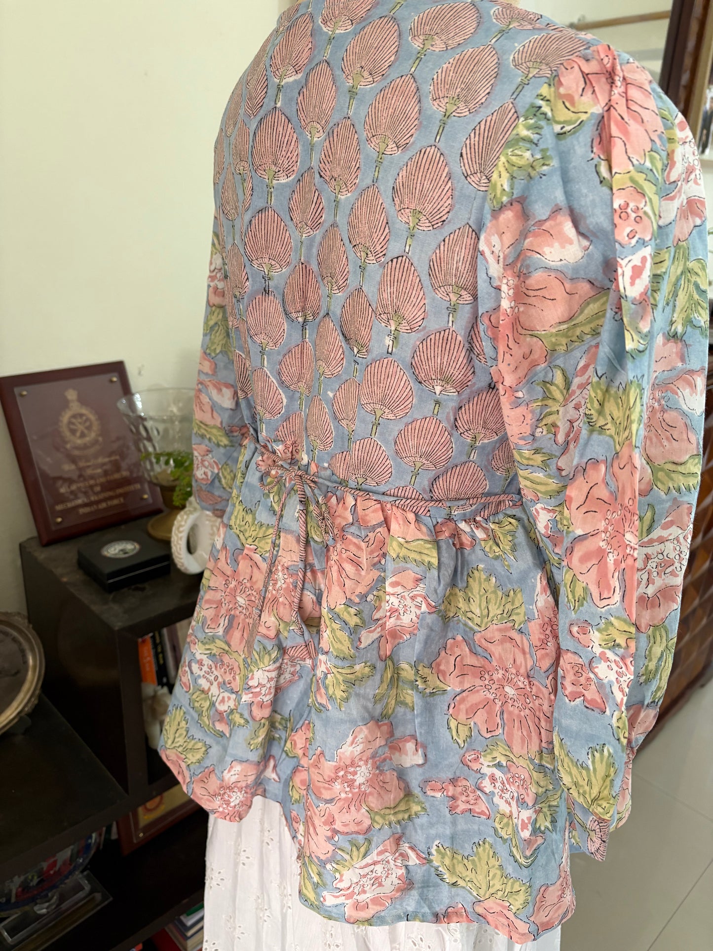 Handblock printed cotton short Kurti