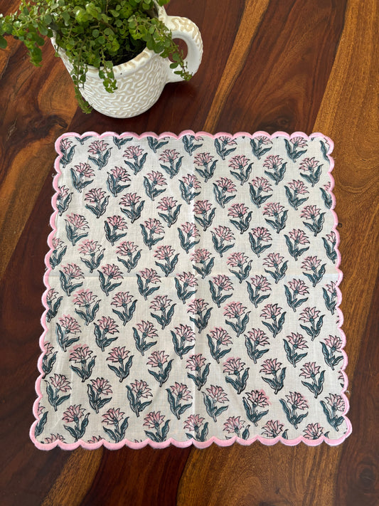 Handblock printed cotton Handkerchief