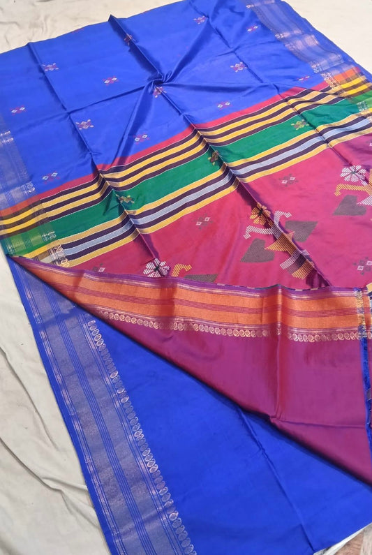Bishnupuri Handloom silk saree