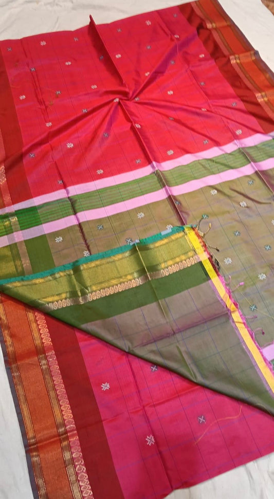 Bishnupuri Handloom Silk saree
