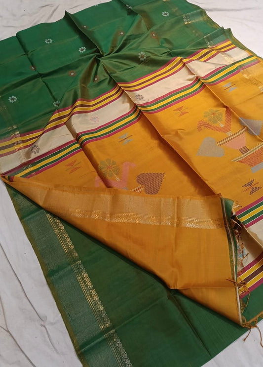 Bishnupuri handloom silk saree