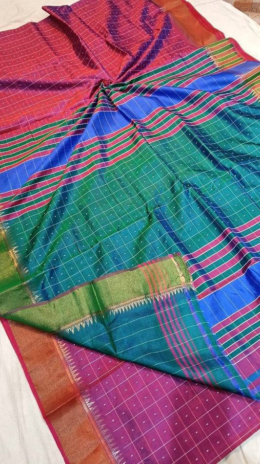 Bishnupuri handloom silk saree
