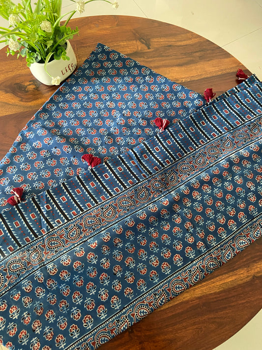 Ajrakh Modal silk suit (Top and Dupatta)