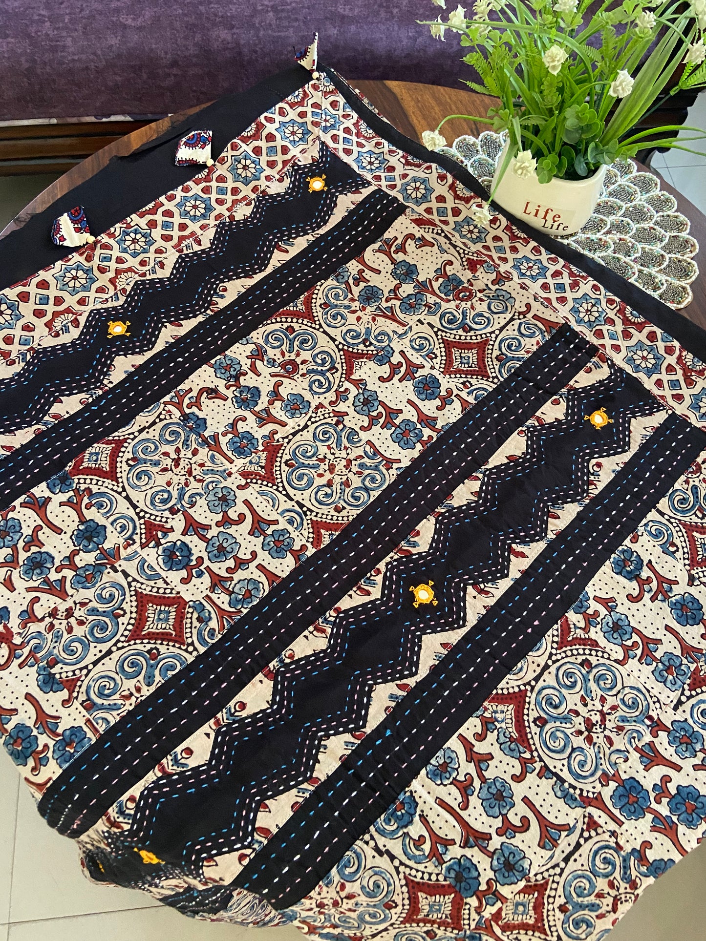 Barmer crafted ajrakh cotton sarees