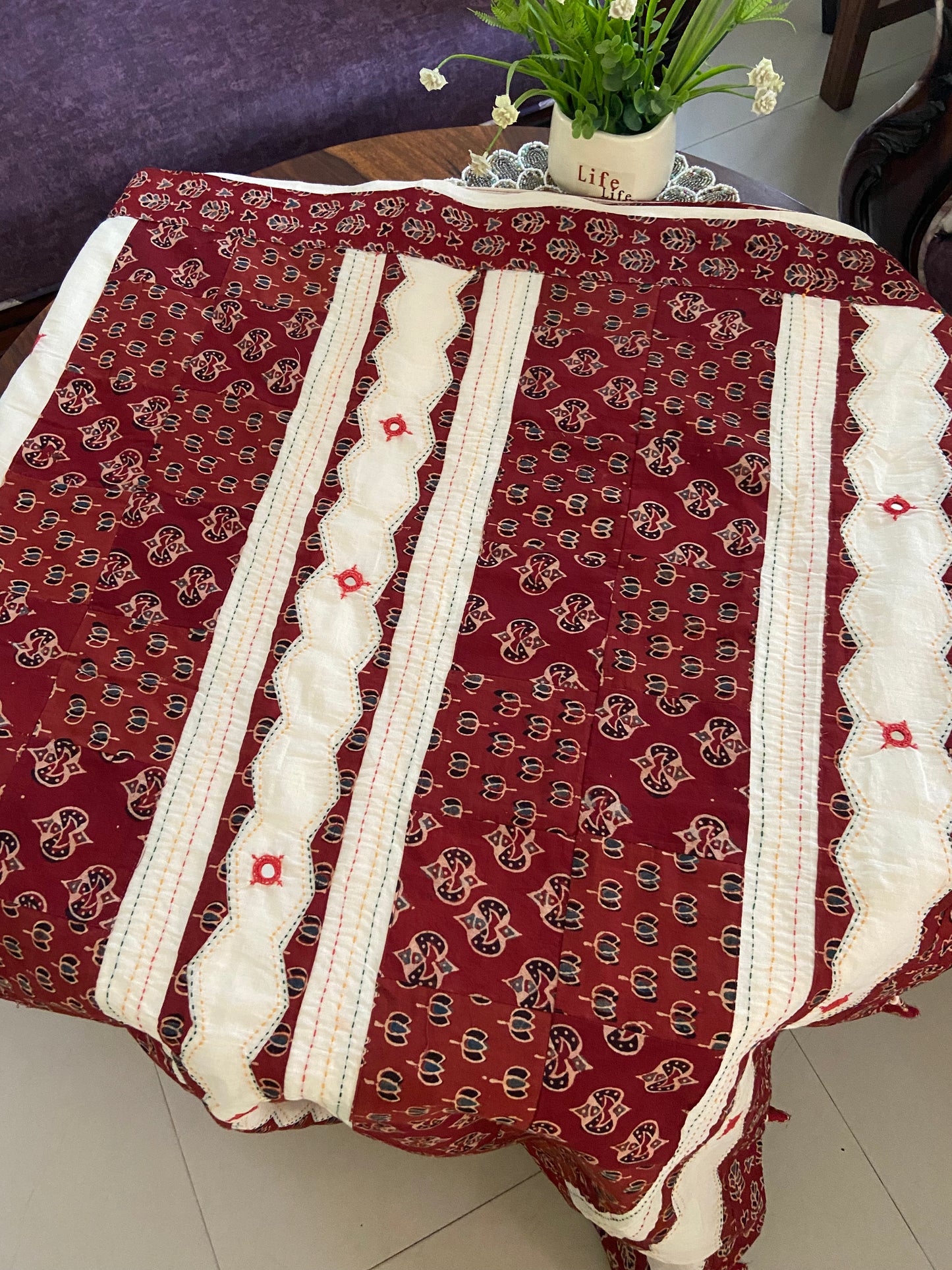 Barmer crafted ajrakh cotton sarees