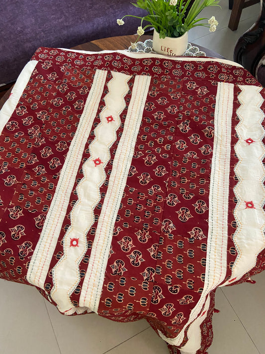 Barmer crafted ajrakh cotton sarees