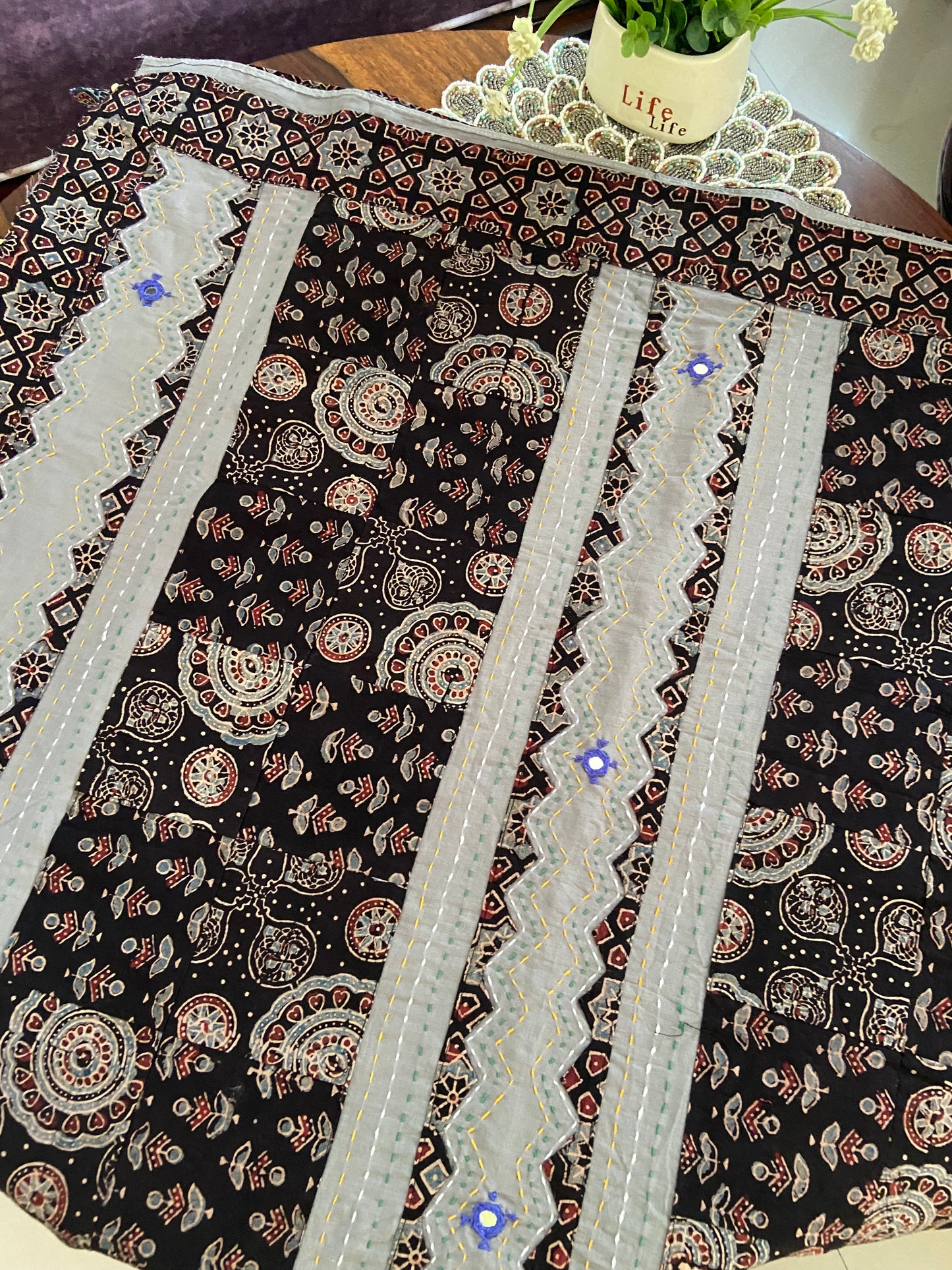 Barmer crafted ajrakh cotton sarees