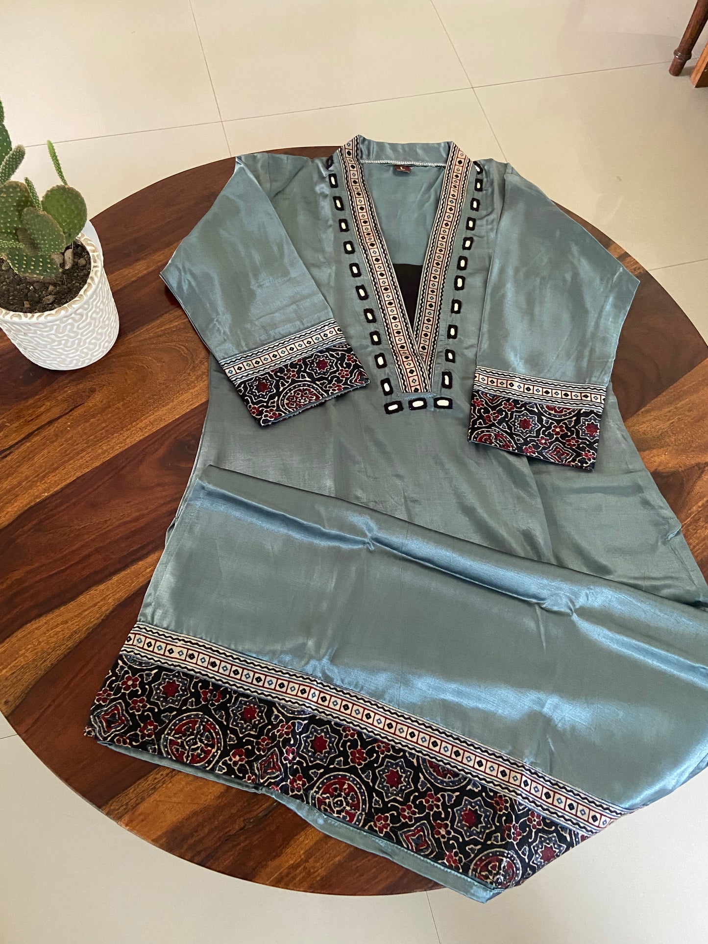 Ajrakh Mashru silk