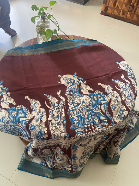 Kalamkari Chennuri silk saree