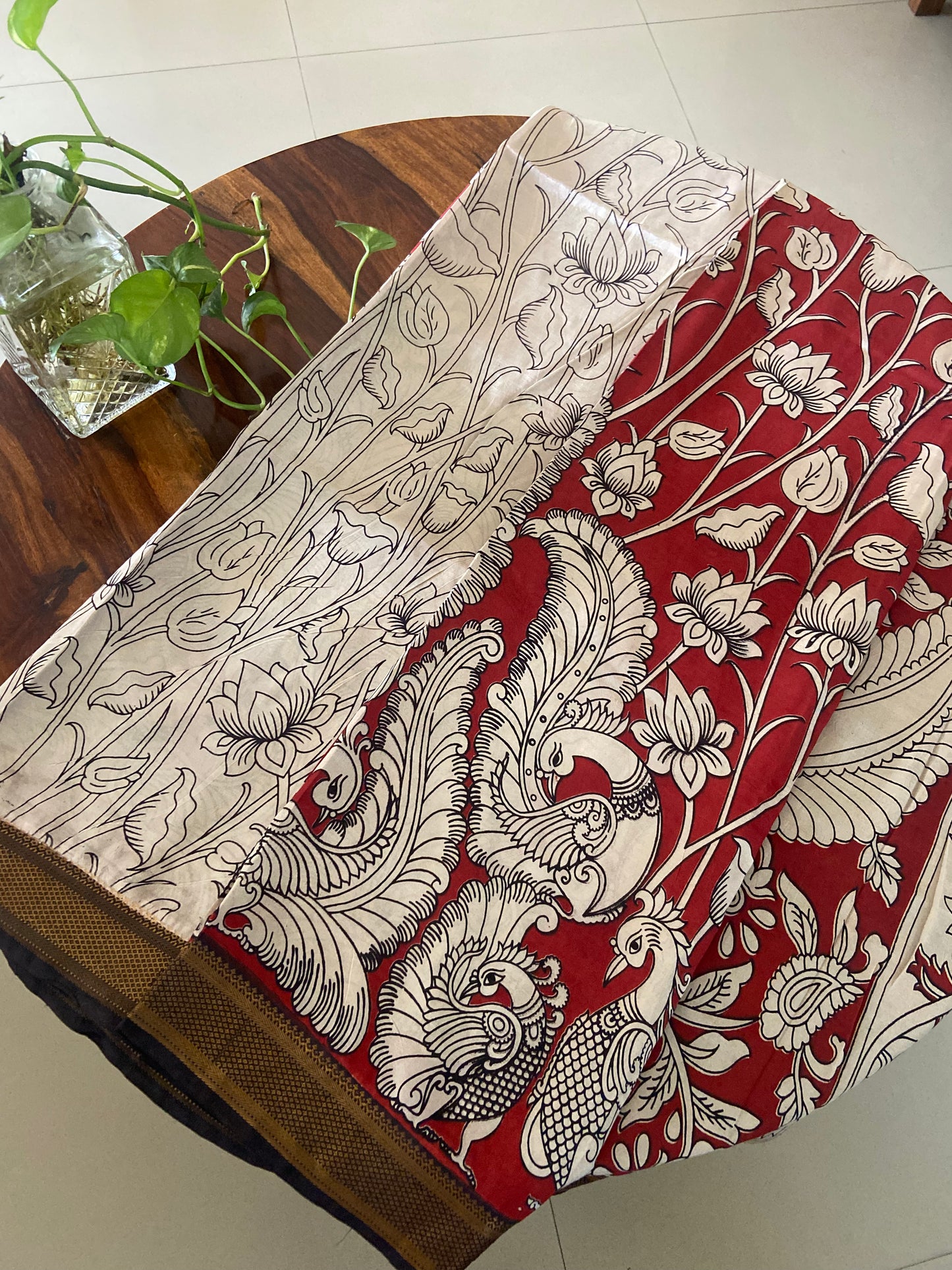 Kalamkari Chennuri silk saree