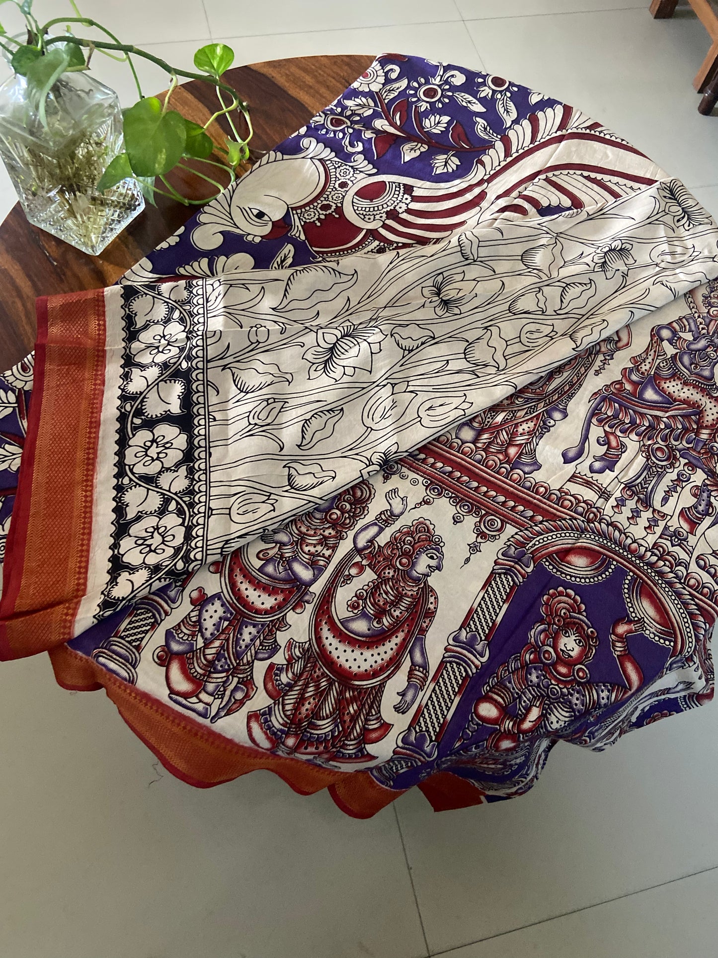 Kalamkari Chennuri silk saree
