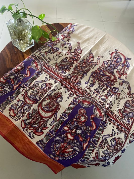 Kalamkari Chennuri silk saree