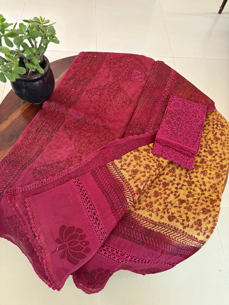 Handblock Printed Sarees