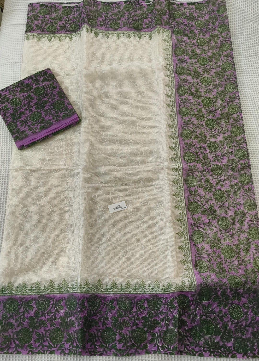 Tepchi Kota handblock printed sarees