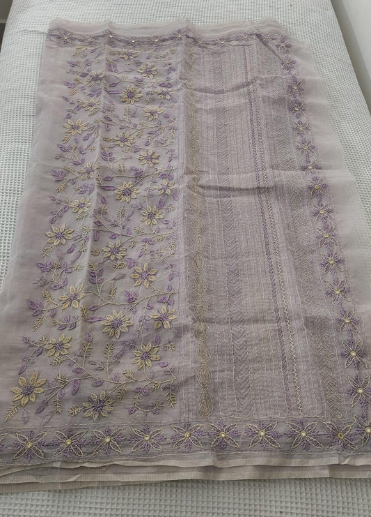Kota Hand Embroidery saree