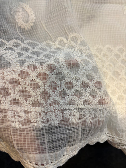Chikankari hand embroidery dupatta