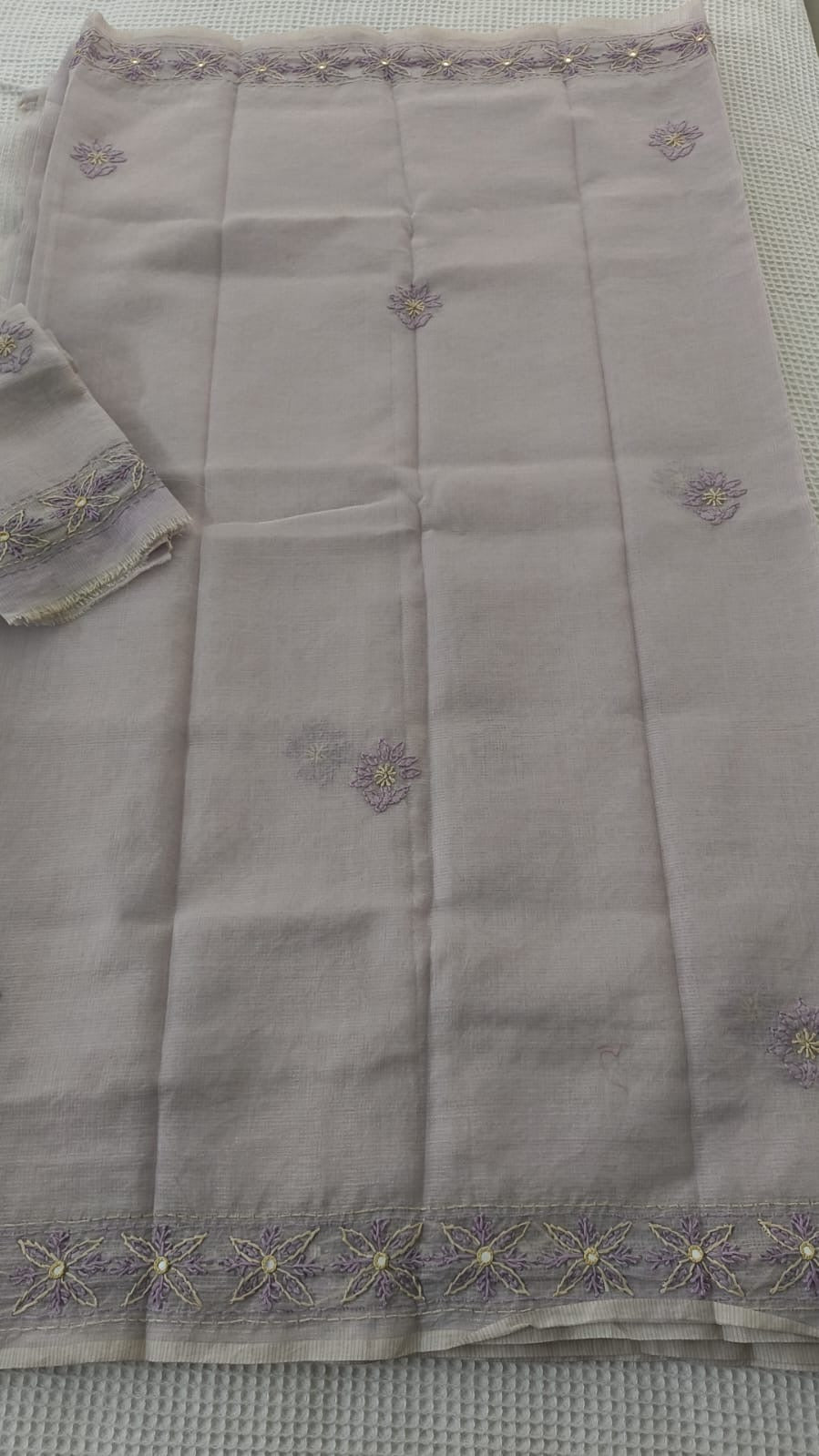 Kota Hand Embroidery saree