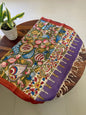 Pen Kalamkari on Bangalore silk dupatta