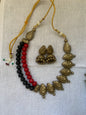 Terracotta necklace with Jhumka set