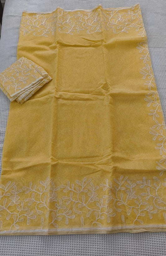 Kota embroidery saree