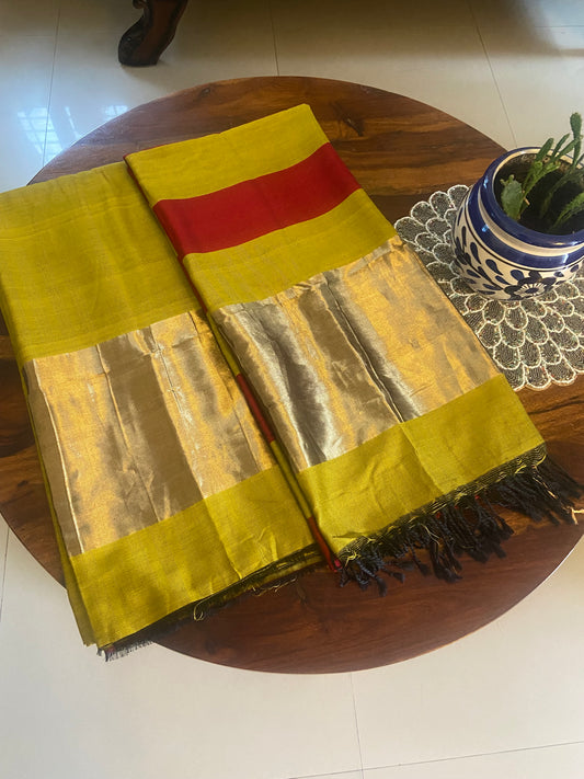 Maheshwari Silk cotton Top and dupatta set Zari pattern
