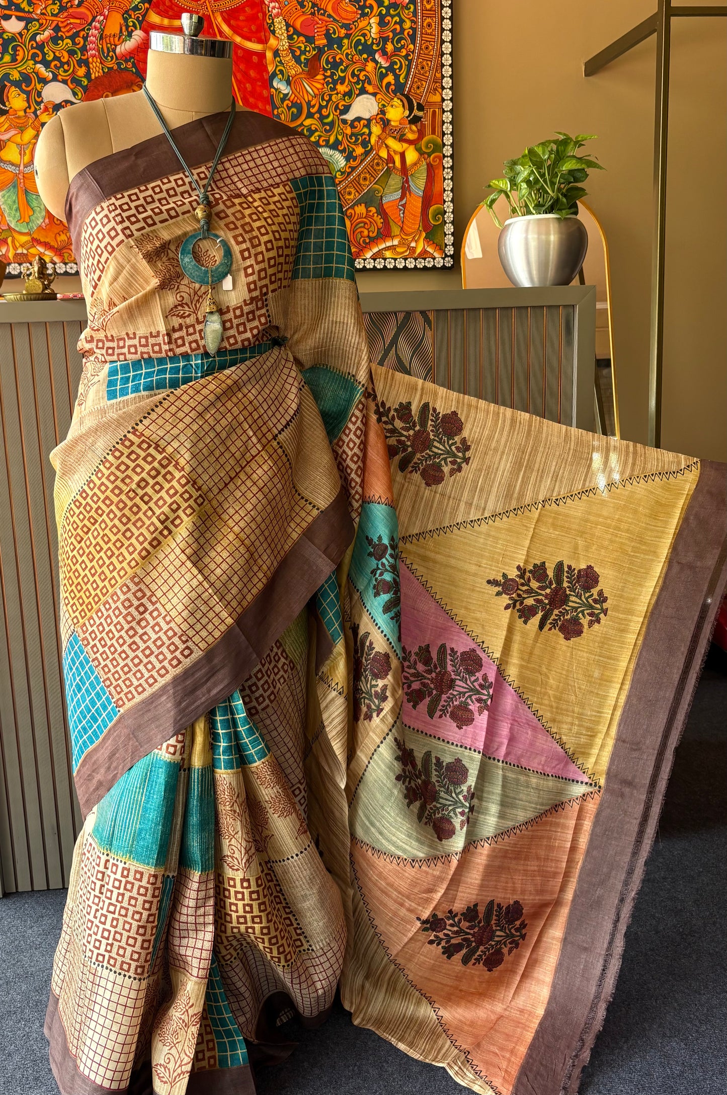 Tussar silk saree