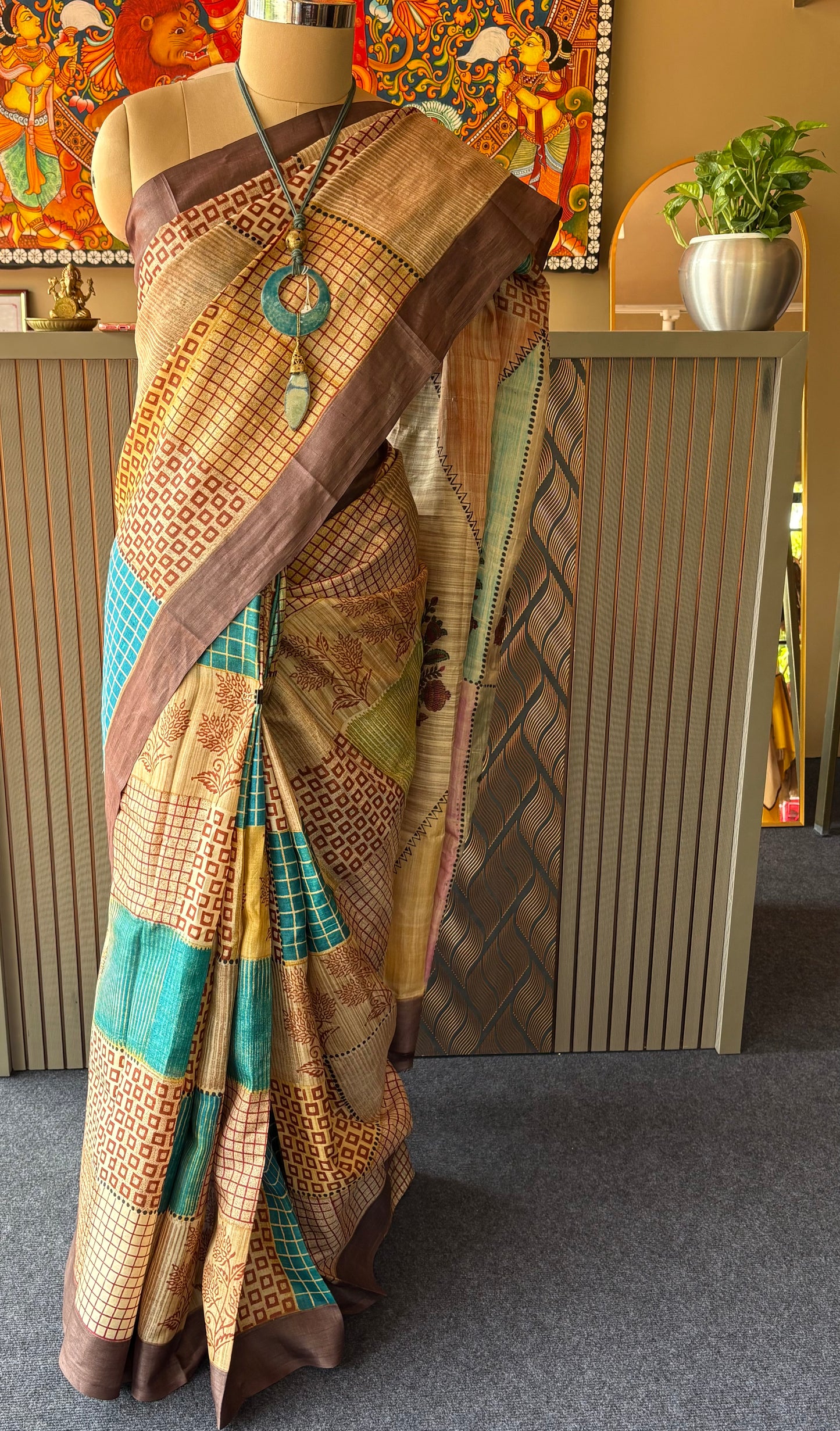 Tussar silk saree
