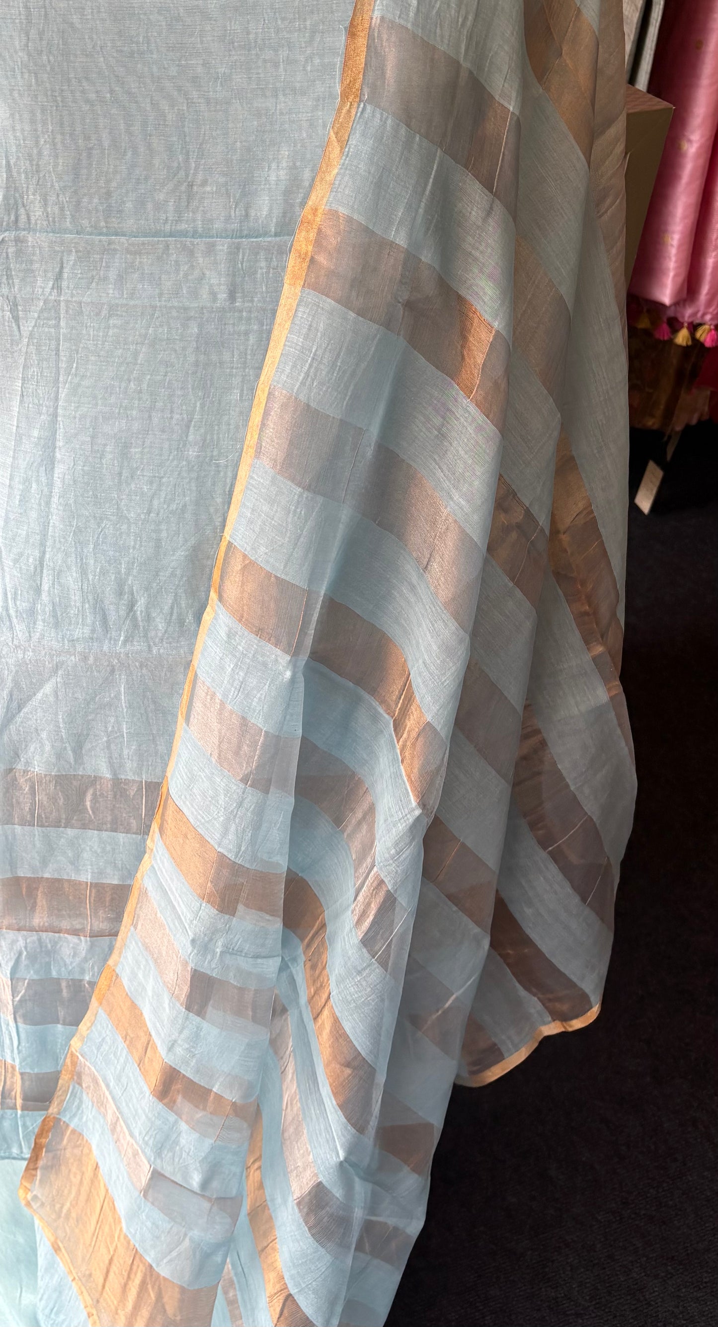 Mal Chanderi 3pieces unstitched suit