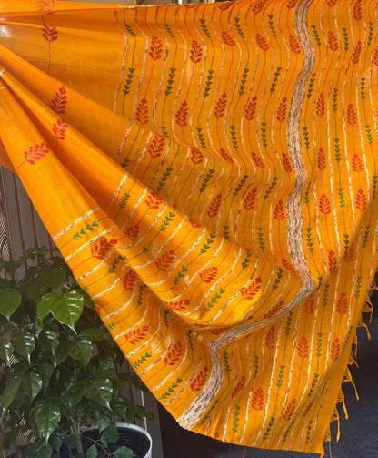 Kantha hand woven saree
