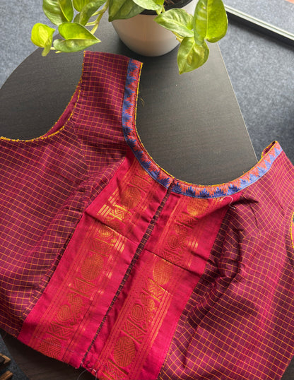 Patch cotton blouse
