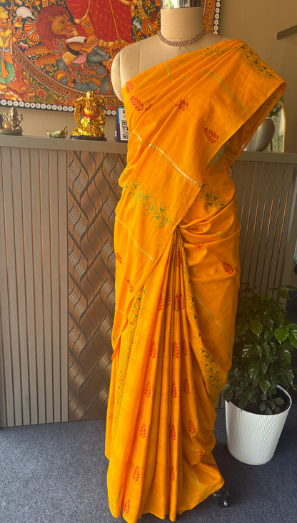 Kantha hand woven saree