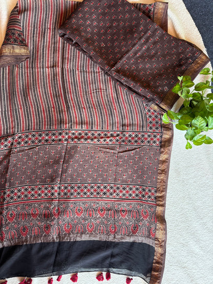 Ajrak two piece set
