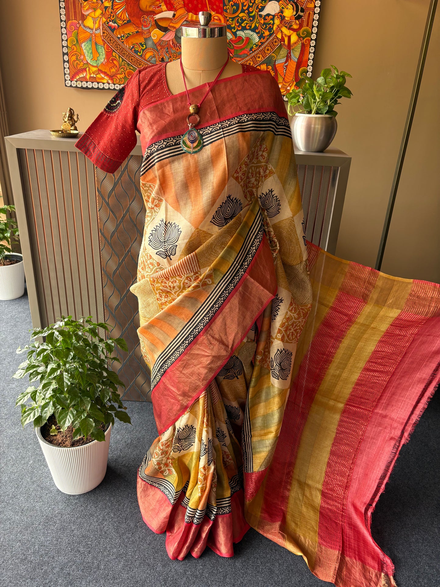 Pure Tussar silk saree