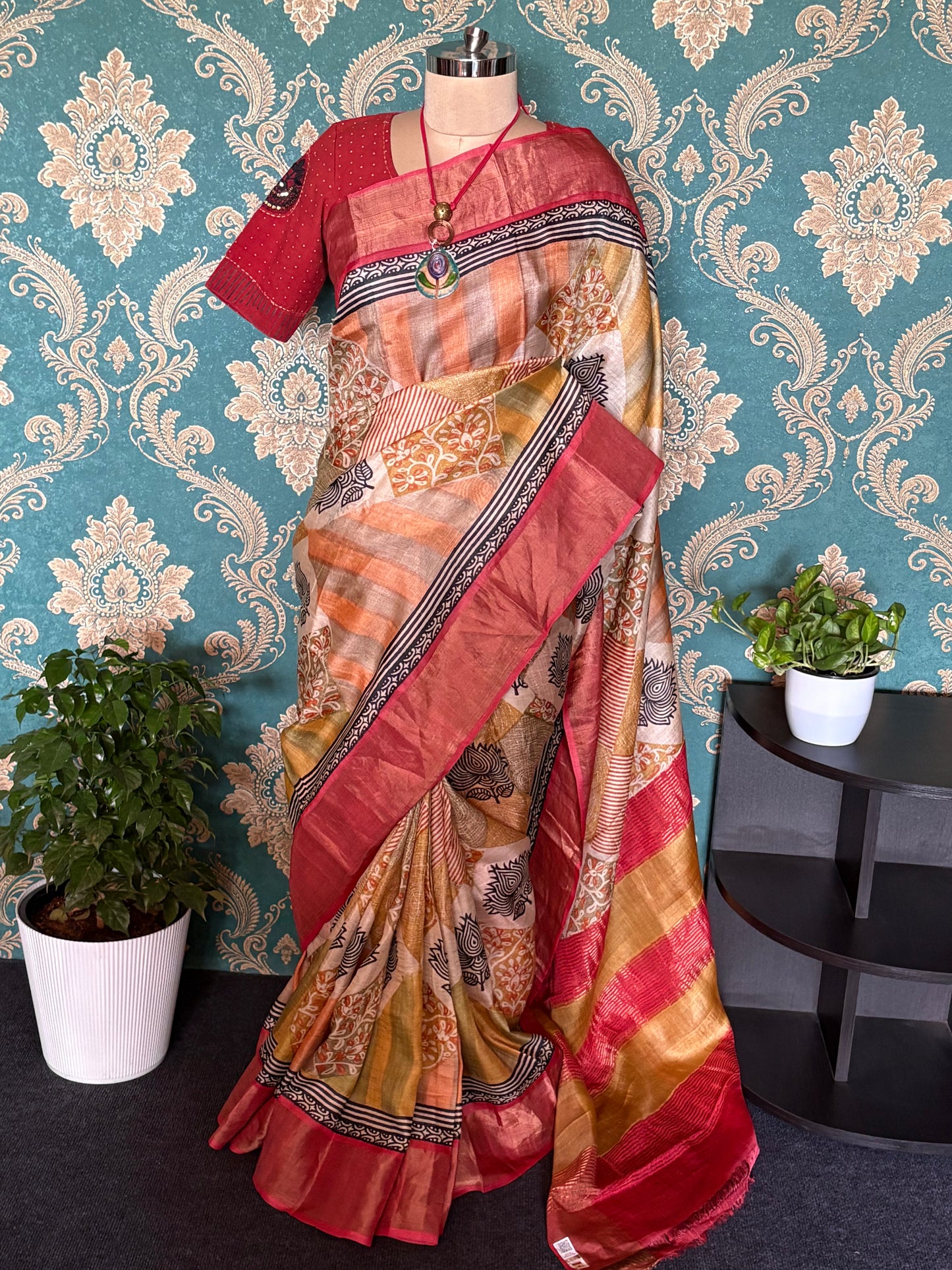 Pure Tussar silk saree