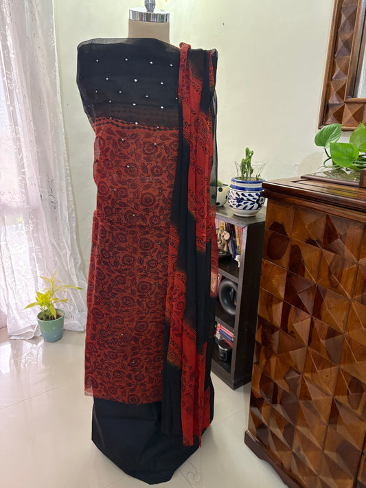 Kota Handblock printed suit set
