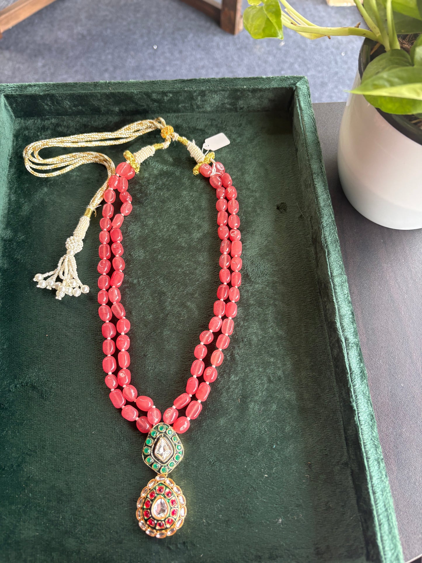 Kundan pearl necklace