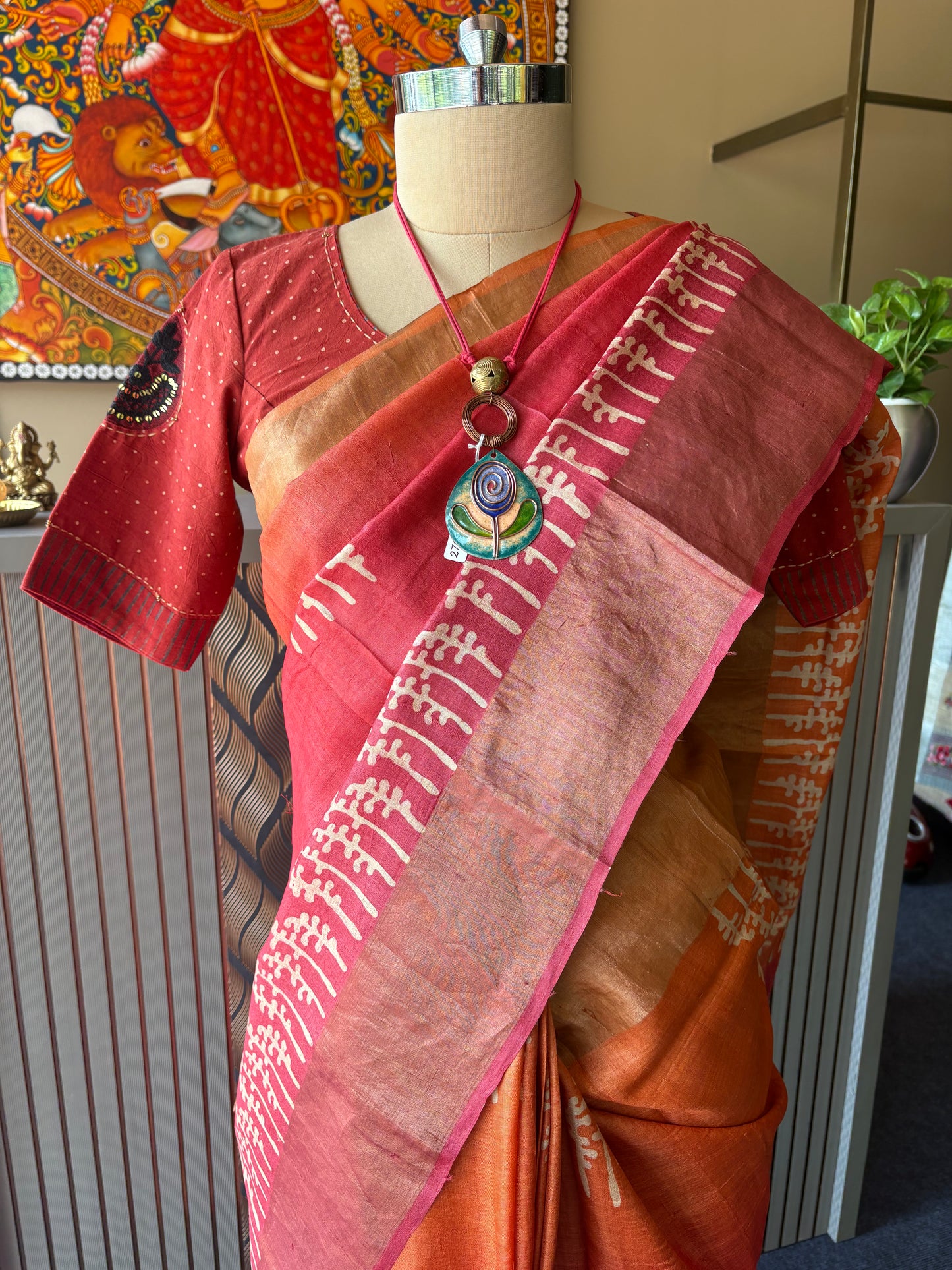 Tussar silk saree