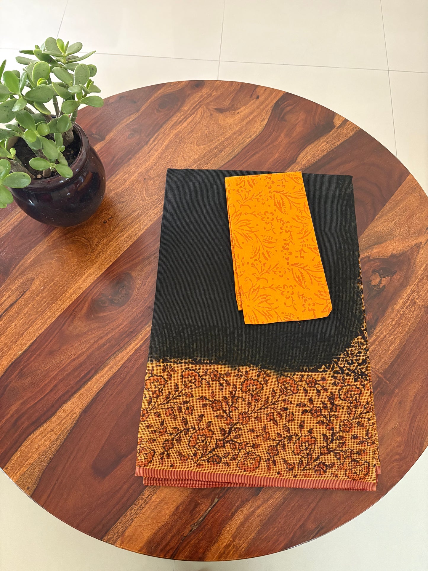 Kota Handblock printed saree