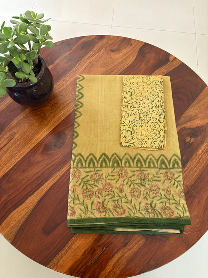 Kota Handblock printed saree