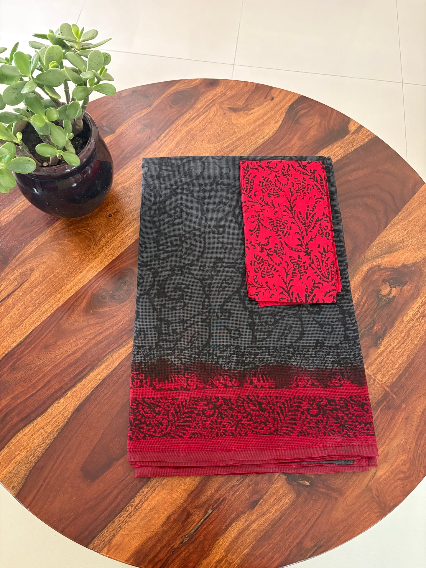 Kota Handblock printed saree