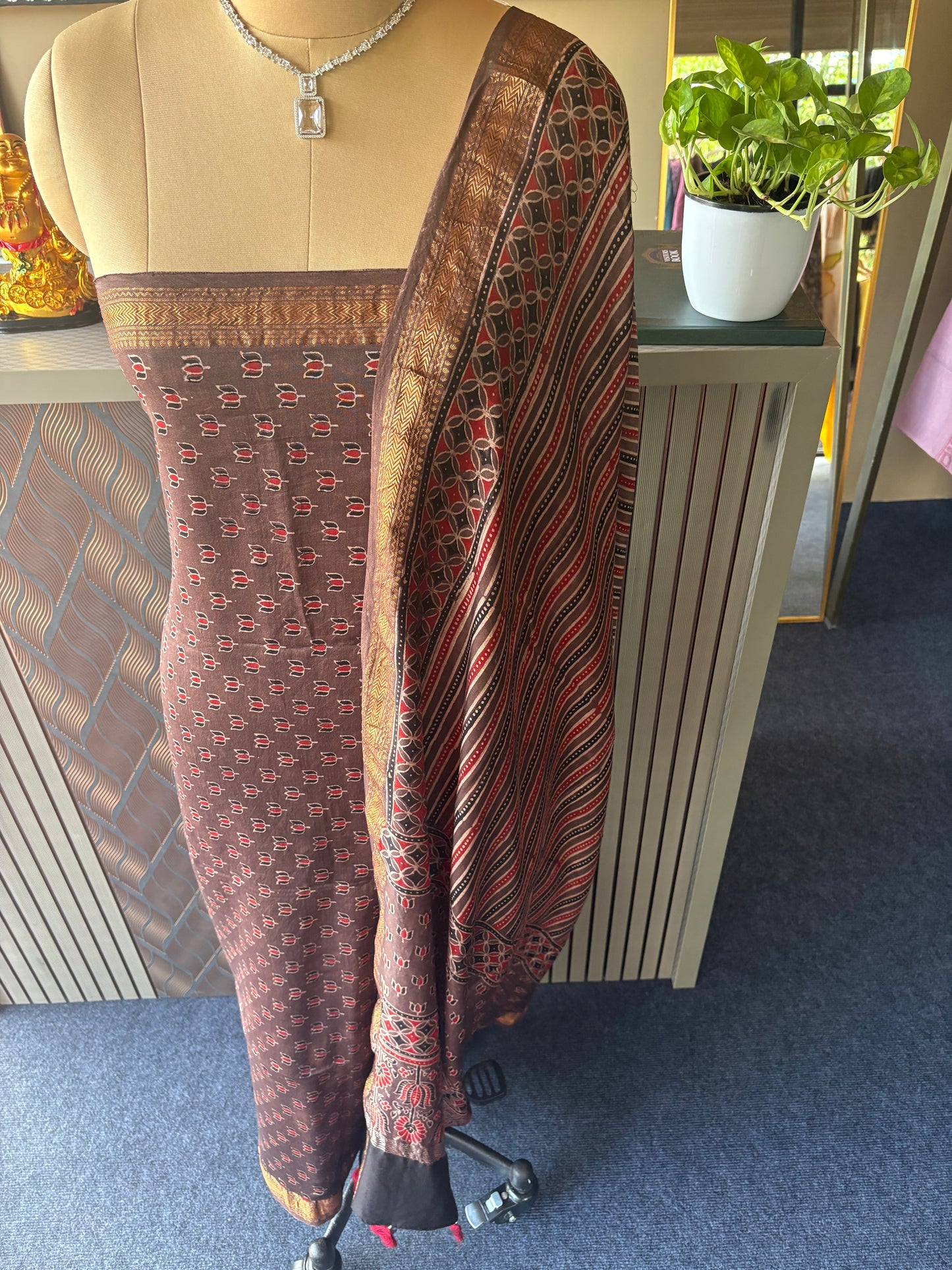 Ajrak two piece set